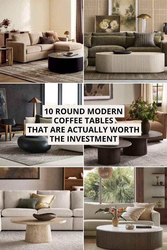 round modern coffee tables